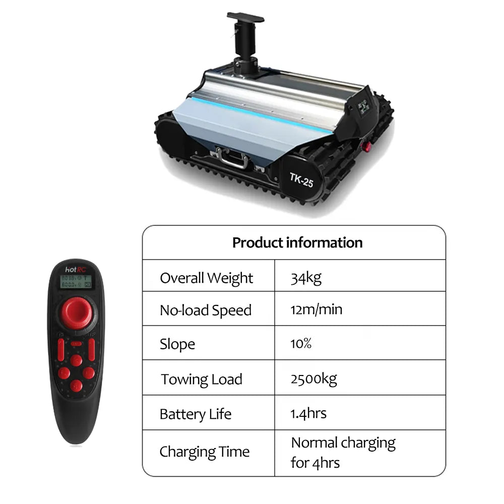 Tk25 Pro Remote-Control Caravan Mover Dolly Reinvented with Safety Stop Made from Durable Aluminium Alloy